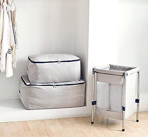 2pcs Canvas Cotton Soft Big Storage Compression Bags Comforters Blankets