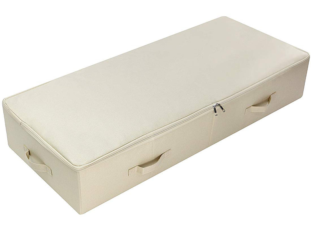 39.4" Bedroom Underbed Storage Boxes with Lid for Wedding Dress,Black Gray