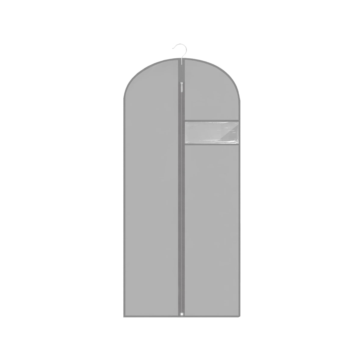 Dress Bags for Gowns Long, 65'' Garment Bags for Hanging Clothes, Suit Bag Cover for Storage and Travel, 2 Pack (Black)