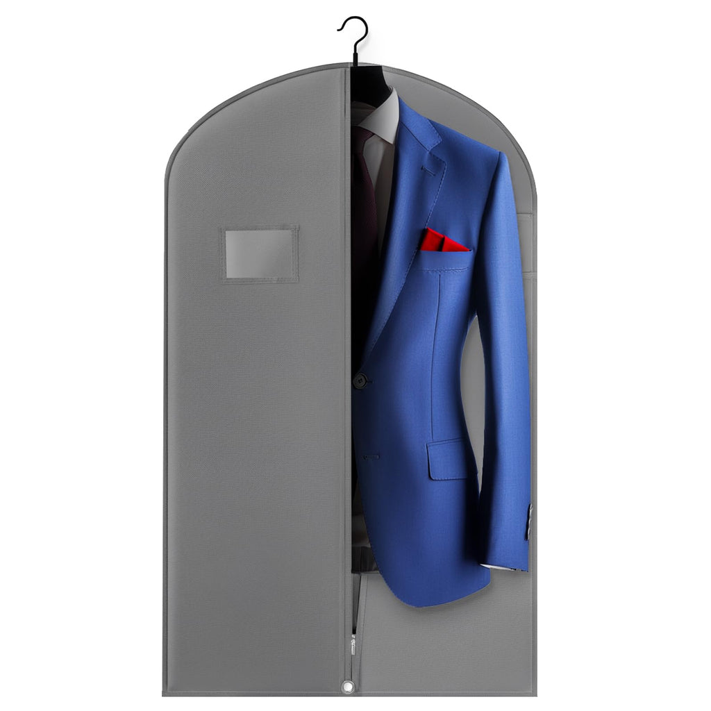 Hleelomi 2 Pack 40-in Garment Bag for Hanging Clothes Suit Bag Black