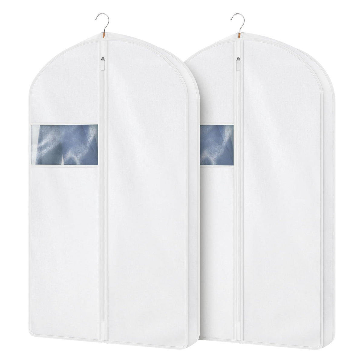 60" Cotton Garment Bag for Hanging Clothes, Dress Bags for Gowns