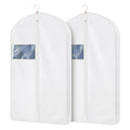43 Inch Cotton Garment Bag for Hanging Clothes, 2 Pack Suit Bag