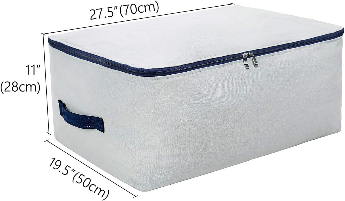 2pcs Canvas Cotton Soft Big Storage Compression Bags Comforters Blankets