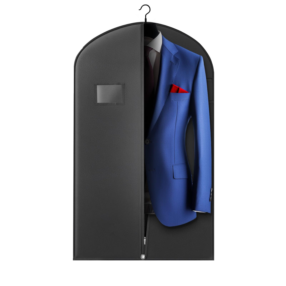 Hleelomi 2 Pack 40-in Garment Bag for Hanging Clothes Suit Bag Black