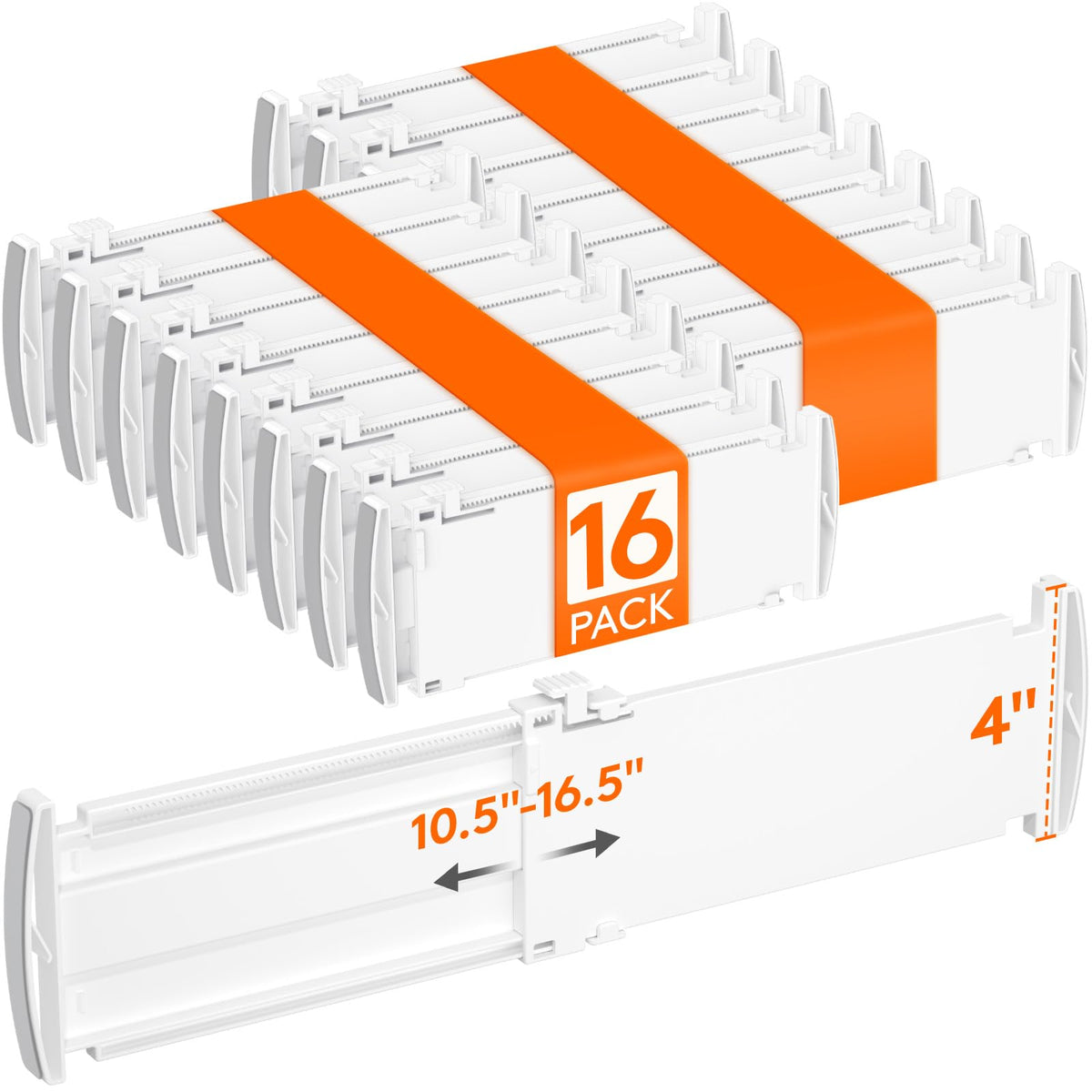 Lifewit 9 Pack 4" High Drawer Dividers, Adjustable Drawer Organizer Clothes