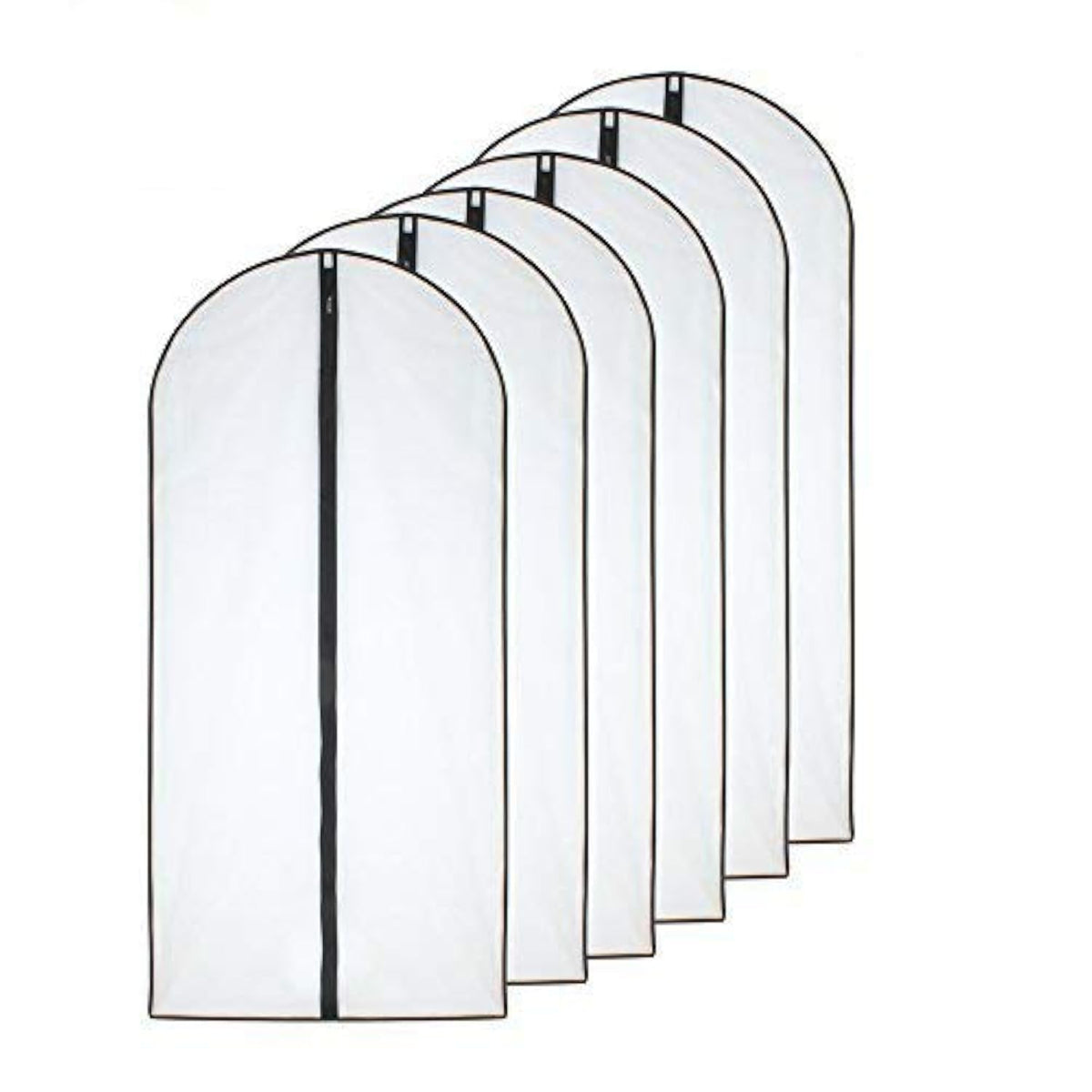 Garment Bags for Hanging Clothes Travel (Set of 12) Clothes Storage Bags Closet Cover for Open Closet with Zipper for Suit, Sweaters Travel Laundry Wardrobe Closet Garment Dust Cover