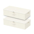 Under Bed Storage Containers, 2 Pack, Beige, 23.6x11.8x5.9 In