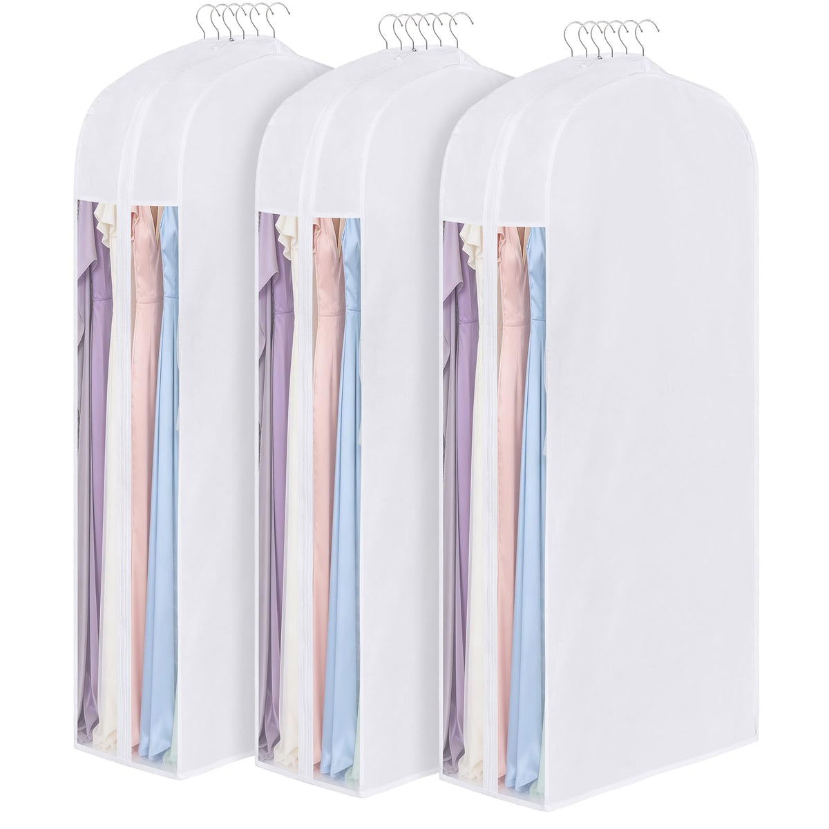 43 Inch Premium Cotton Garment Bag for Hanging Clothes and Storage