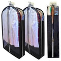 6.3" Gusseted Clear Suit Garment Bags for Storage Hanging Clothes