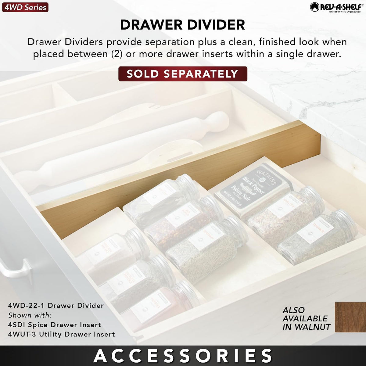 Rev-A-Shelf Trim-to-Custom-Fit Silverware Drawer Insert Divider Organizer