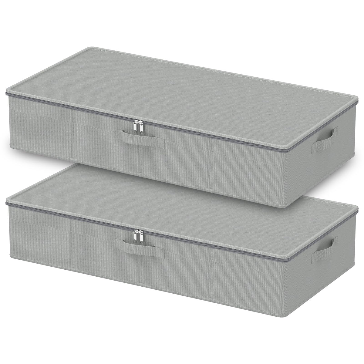 Under Bed Storage Containers, 2 Pack, Beige, 23.6x11.8x5.9 In