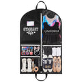 Blushtier 40" Cheer Uniform Garment Bag Cheerleading, Black,Rose Red