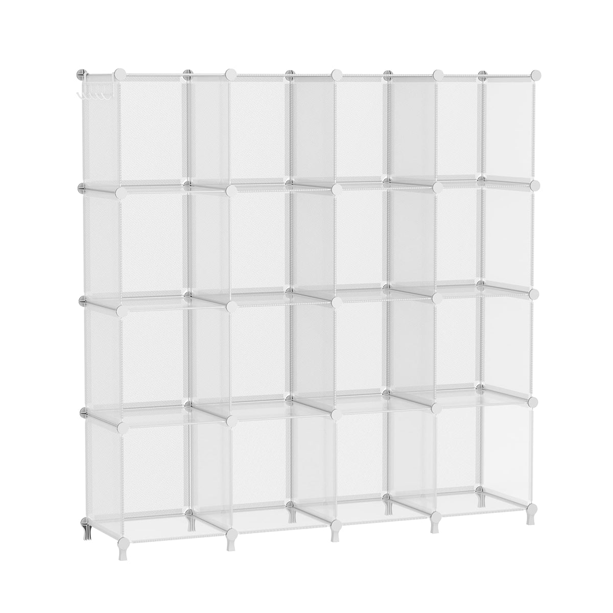 AWTATOS Cube Storage Organizer, 16 Cube Closet Organizer, White