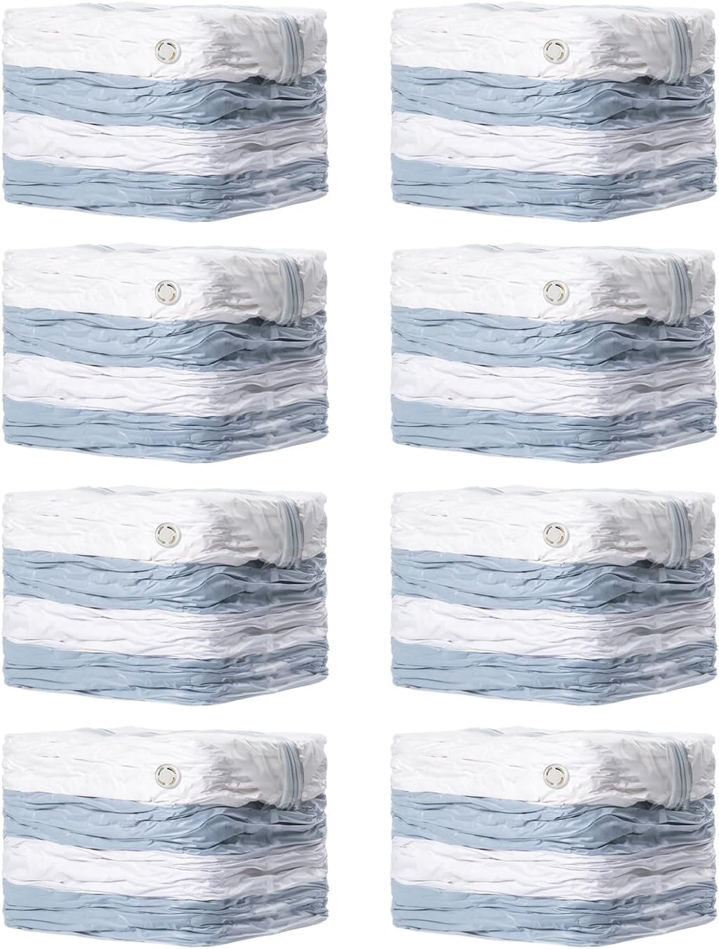 TAILI 8 Pack Vacuum Storage Bags, Jumbo Cube (31x40x15 Inch), Clear