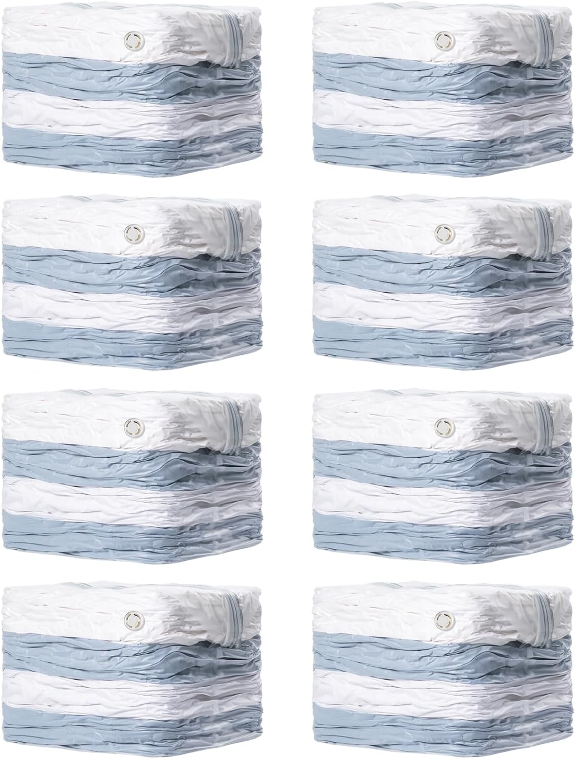 TAILI 8 Pack Vacuum Storage Bags, Jumbo Cube (31x40x15 Inch), Clear