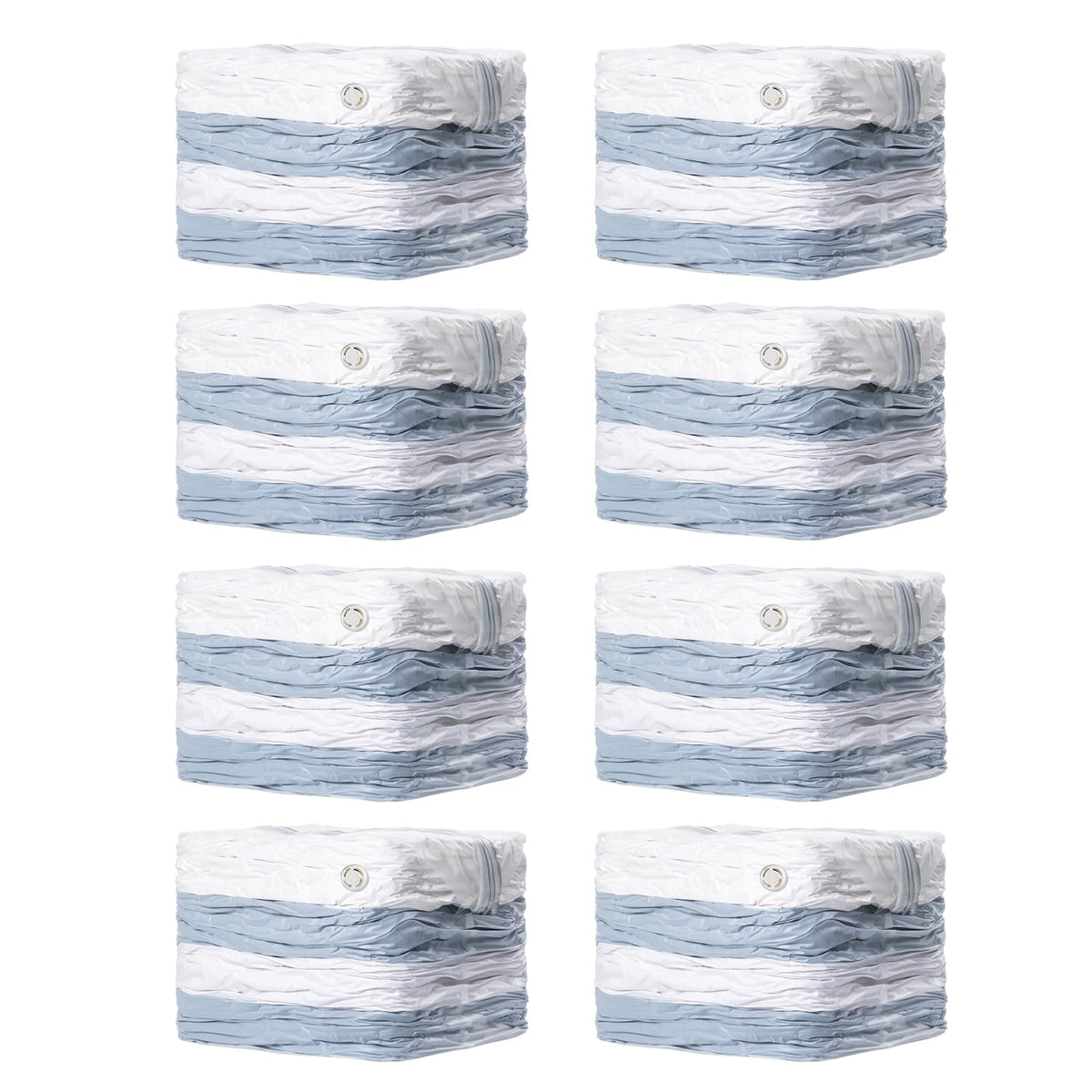TAILI 8 Pack Vacuum Storage Bags, Jumbo Cube (31x40x15 Inch), Clear