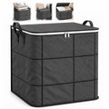 Spacious Moving Storage Bin Zippered Organizer for Quilts Bedding Sweaters Large Capacity Fabric Bag for Closet Moving Day Heavy Duty Extra Large Storage Totes with Handles Jumbo Moving Bag (1, 110L)