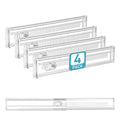 Vtopmart 4" Regular Upgrade Drawer Dividers for Clothes, 12.8"-22.3" 4 Pack
