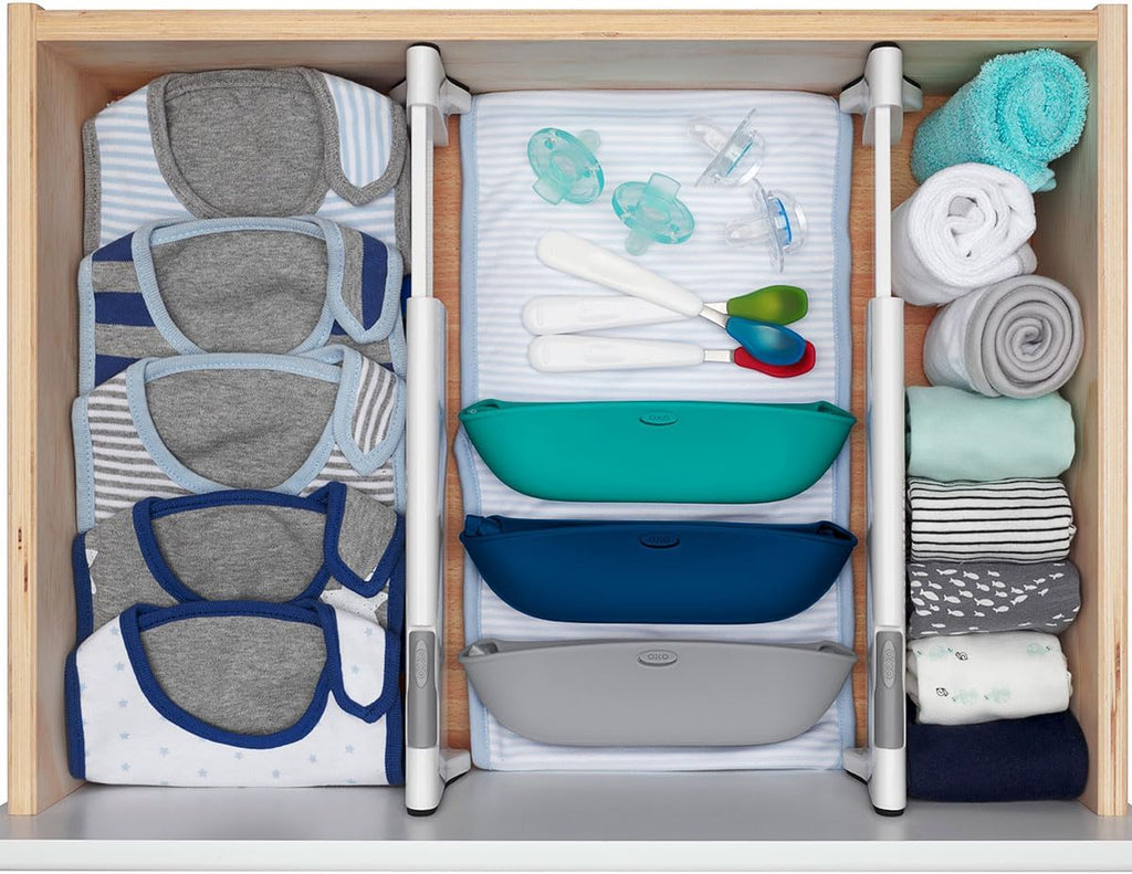 OXO Tot Expandable Dresser Drawer Divider, 4-Pack