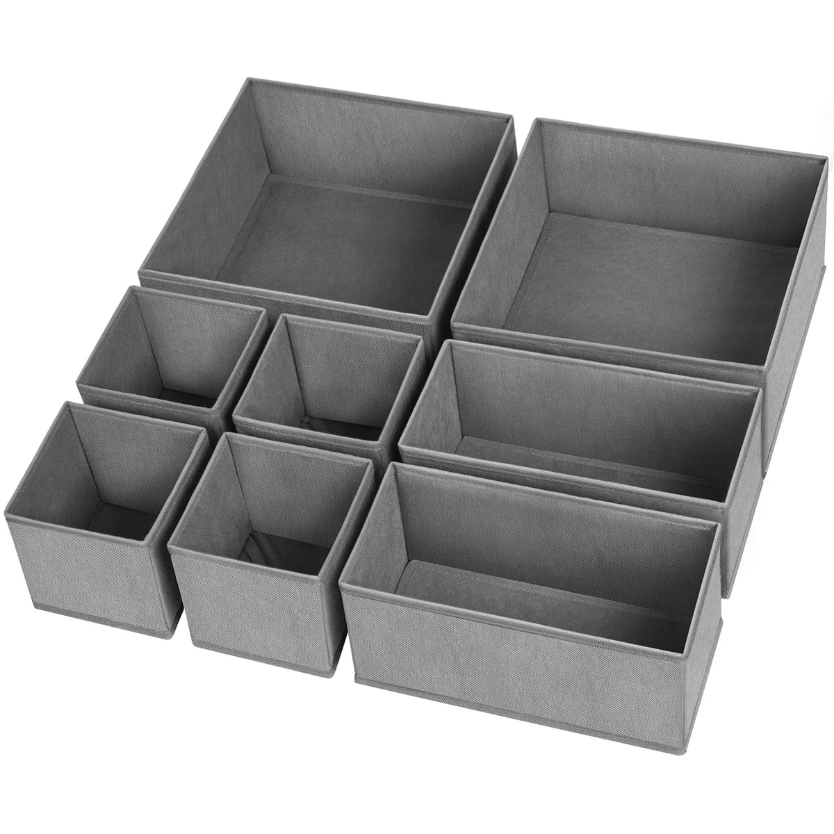 Criusia Drawer Organizer Clothes,16 Pack Underwear Drawer Organizers, Foldable Closet Organizers and Storage Dresser Drawer Dividers Clothing Organizer for Clothes, Socks, Scarves, Bra, Ties (Beige)