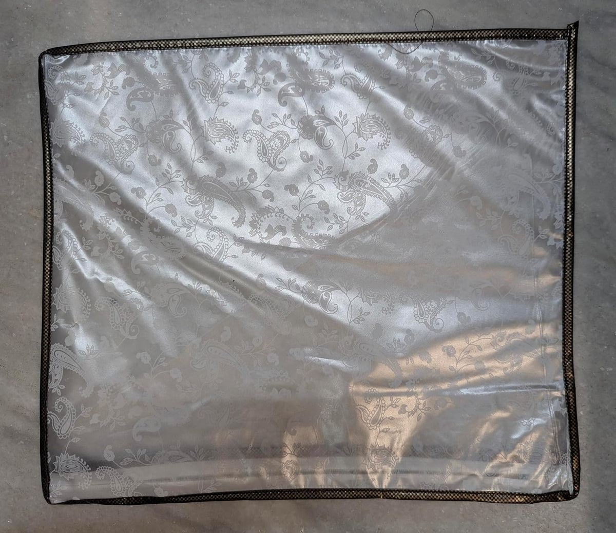 saree bags for storage Black Chain PVC 14 * 16 Inch Set Of 12 Pieces