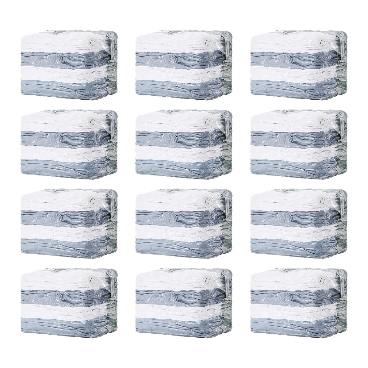TAILI 8 Pack Vacuum Storage Bags, Jumbo Cube (31x40x15 Inch), Clear