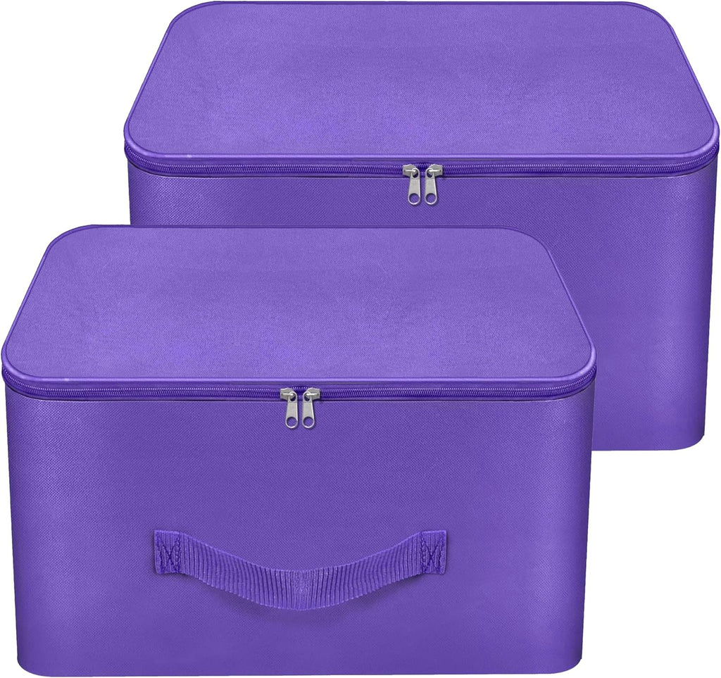 Storite 2 Pack Nylon Wardrobe Bag Underbed Cloth Storage Organizer