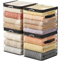 Lifewit 6 Pack Clear Clothes Storage Bags, Sweater Storage with Zipper, 36L