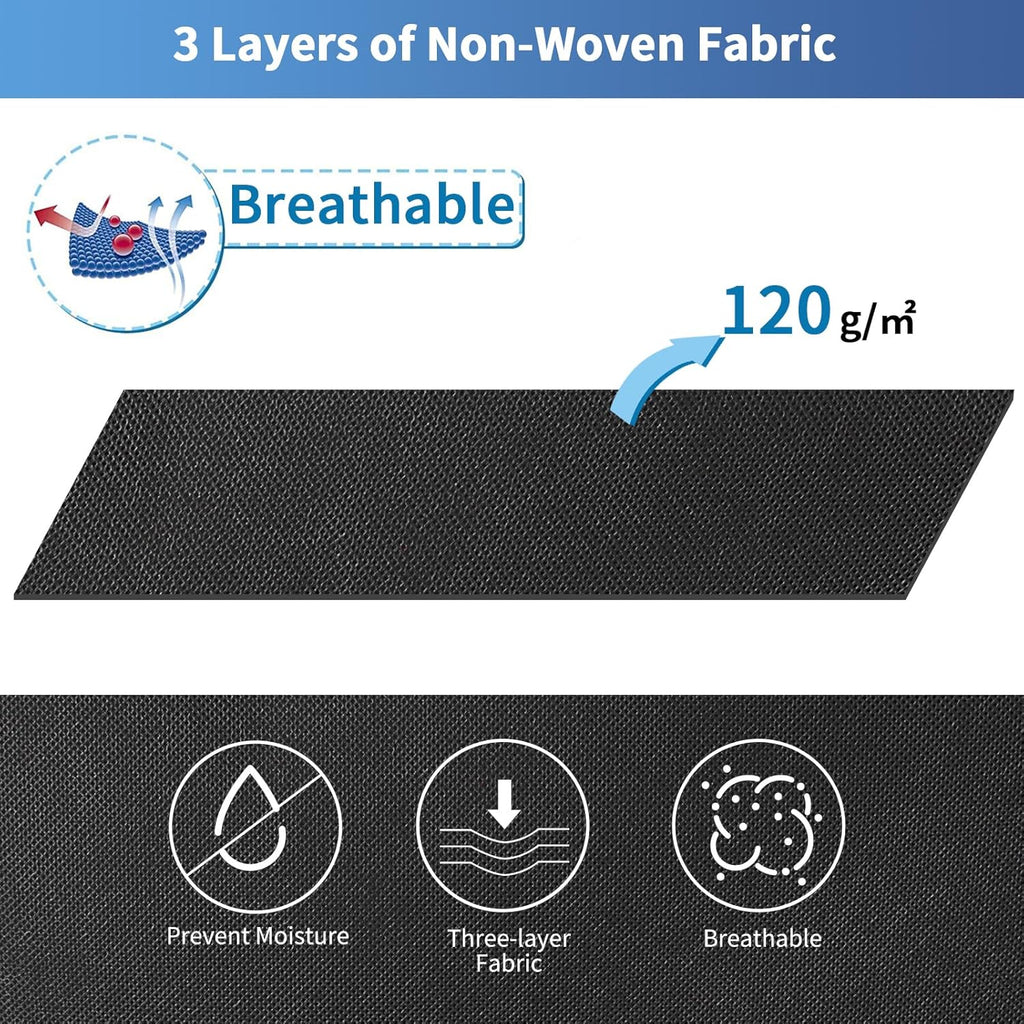Blanket Storage Bags 120L for Comforter Clothes Bedding 2 Pack Black