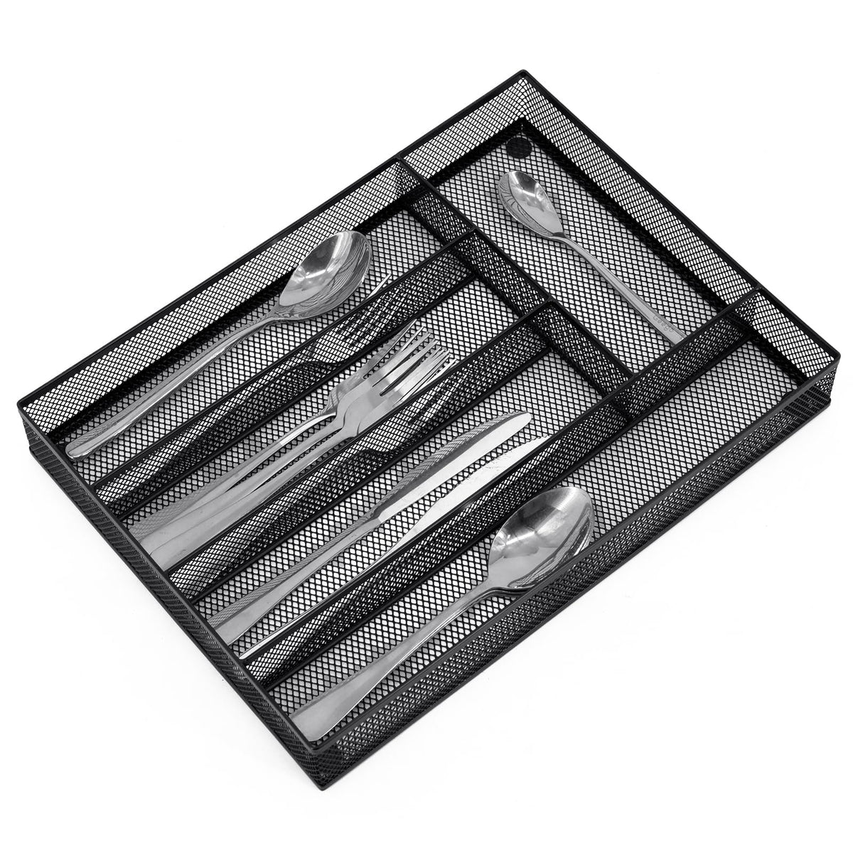 Neudeco Silverware Organizer, Silver, 9 * 3 * 2 inch, Pack 6