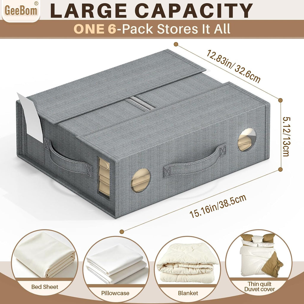 6 Pack Sheet Organizers and Storage, Thickened & Durable Sheet Organizer