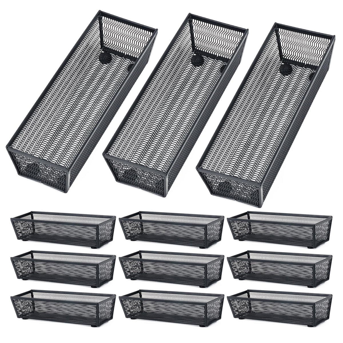 Neudeco Silverware Organizer, Silver, 9 * 3 * 2 inch, Pack 6