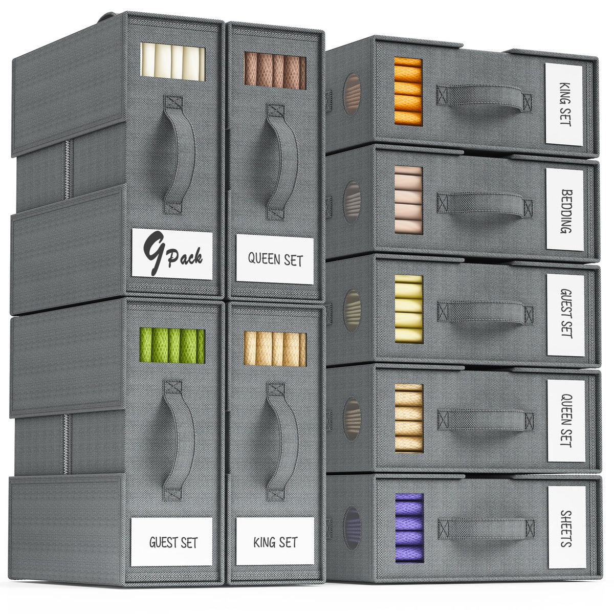 6 Pack Sheet Organizers and Storage, Thickened & Durable Sheet Organizer